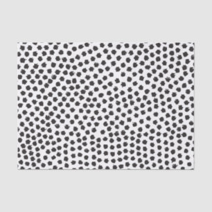 Luxe Black Confetti Dots II Tissue Paper Seidenpapier