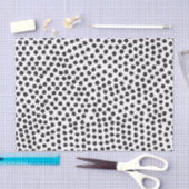 Luxe Black Confetti Dots II Tissue Paper Seidenpapier (Handwerk)