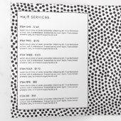 Luxe Black Confetti Dots mit Gold Bar Broschüre (Innen Erste Seite)