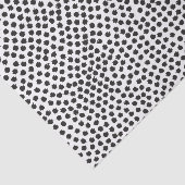 Luxe Black Confetti Dots Tissue Paper Seidenpapier (Ausschnitt)