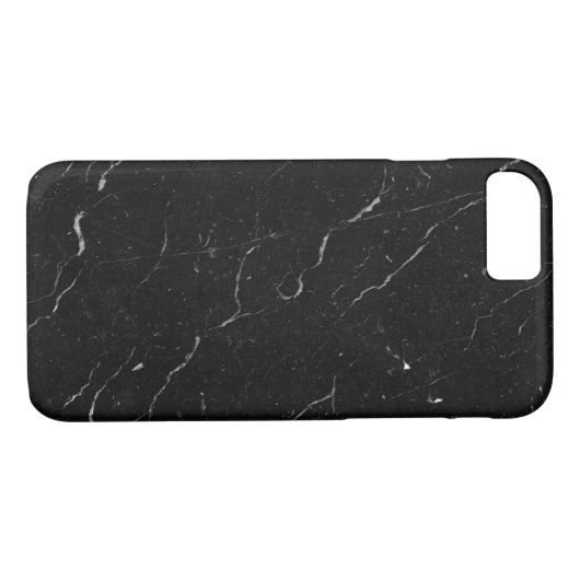 Luxe Black Marble iPhone Case (Rückseite (Horizontal))
