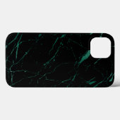 Luxe Black und Green Marble Case-Mate iPhone Hülle (Rückseite (Horizontal))