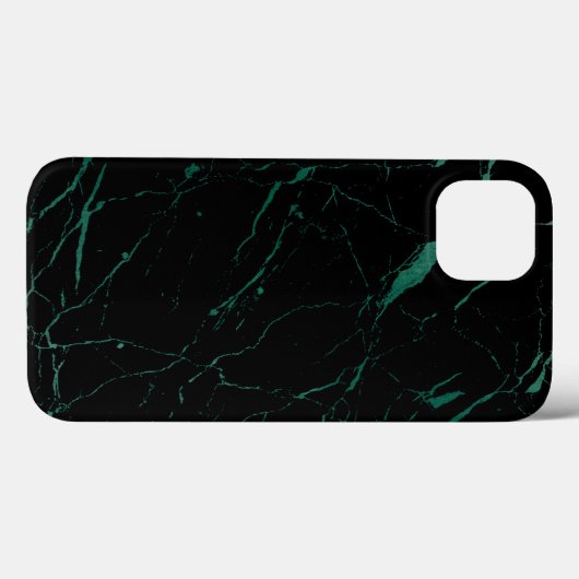 Luxe Black und Green Marble Case-Mate iPhone Hülle (Rückseite (Horizontal))