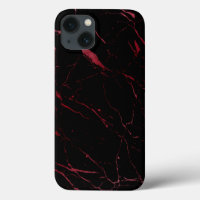 Luxe Black und Red Marble