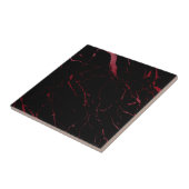 Luxe Black und Red Marble Keramik Tile Fliese (Seite)