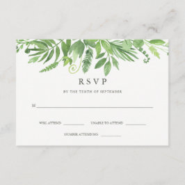 Luxe Blätter | RSVP Karte