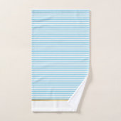 LUXE BLUE WHUE STRIPE GOLD BADEZIMMER TOWEL SET (Handtuch)