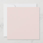 LUXE BLUSH PINK ROSE GOLD FLORAL COCKTAIL PARTY EINLADUNG (Rückseite)