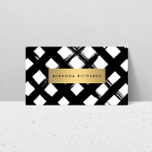 Luxe Bold Brushstrokes Business Card Visitenkarte