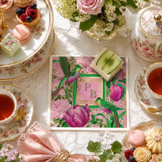 Luxe-Botanical-Teeparty-Cocktail Serviette
