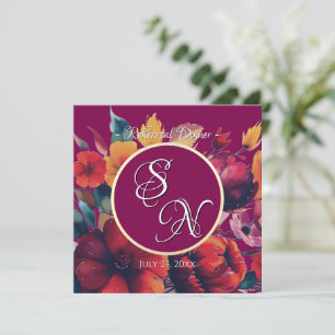 Luxe Bouquet Wedding Probe Einladung