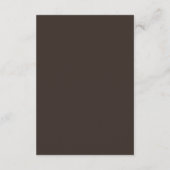 Luxe Braun | QR-Code Hochzeitsgastdetails Begleitkarte (Rückseite)
