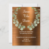 LUXE BRONZE EUCALYPTUS SAVE THE DATE (Vorderseite)