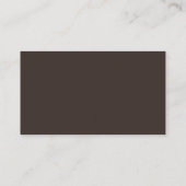 Luxe Brown | Hochzeitswebsite QR Code Begleitkarte (Rückseite)