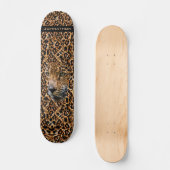 Luxe Brown-Leopard-Pelz-exotische wilde Skateboard (Vorderseite)