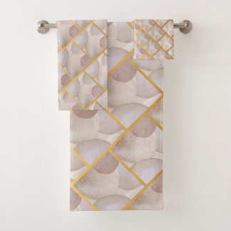 LUXE BUBBLE ABSTRAKTES BADEZIMMER TOWEL SET