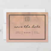 Luxe Burgundy und Blush Save the Date (Rückseite)