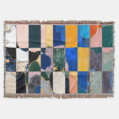 Luxe Checkerboard Vorhang Decke (Vorderseite)