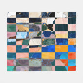 Luxe Checkerboard Vorhang Fleecedecke (Vorderseite (Horizontal))