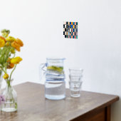 Luxe Checkerboard Vorhang Foliendrucke (Ablage(Küche))