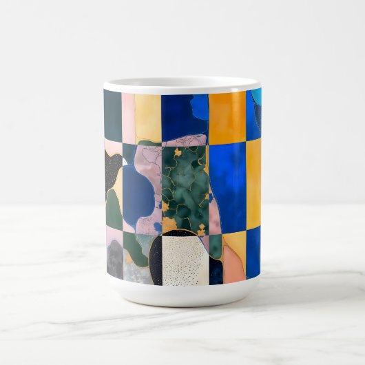 Luxe Checkerboard Vorhang Kaffeetasse (Mittel)