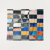 Luxe Checkerboard Vorhang Wandteppich (Vorderseite (Horizontal))