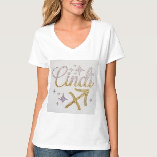 Luxe Cindi Sagittarius T - Shirt (Vorderseite)