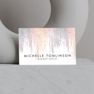 Luxe Colorful Confetti Rain Muster Visitenkarte