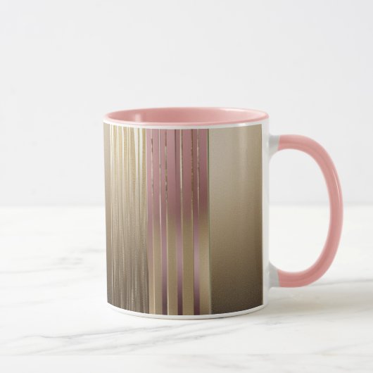 Luxe Combo-Tasse in Gold und Rosa Tasse (Rechts)