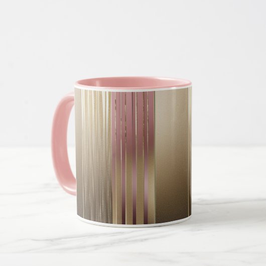 Luxe Combo-Tasse in Gold und Rosa Tasse (Vorderseite Links)