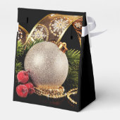 Luxe Corporate Event Gold Black Gift Favor Box Geschenkschachtel (Rückseite)