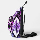 Luxe Deko Black Magenta White Crossbody Bag (Rechts)