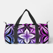 Luxe Deko Black Magenta White Duffle Bag (Vorderseite)