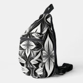 Luxe Deko Black & White Crossbody Bag (Rechte Ecke)