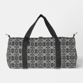 Luxe Deko Black & White Duffle Bag