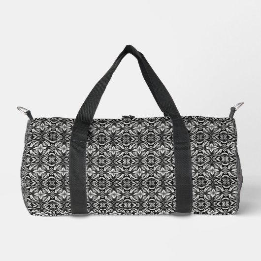 Luxe Deko Black & White Duffle Bag (Vorderseite)