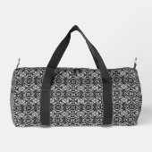 Luxe Deko Black & White Duffle Bag (Rückseite)