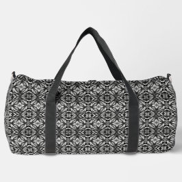 Luxe Deko Black & White Duffle Bag