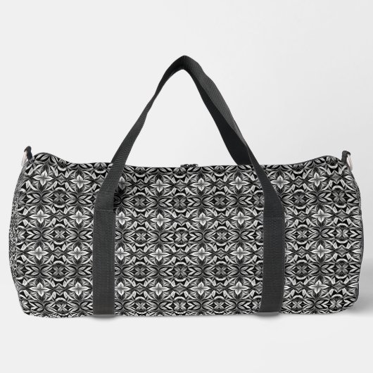 Luxe Deko Black & White Duffle Bag (Vorderseite)