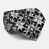 Luxe Deko Black & White Krawatte (Gerollt)