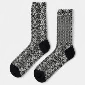 Luxe Deko Black & White Socken (Linkes Detail)