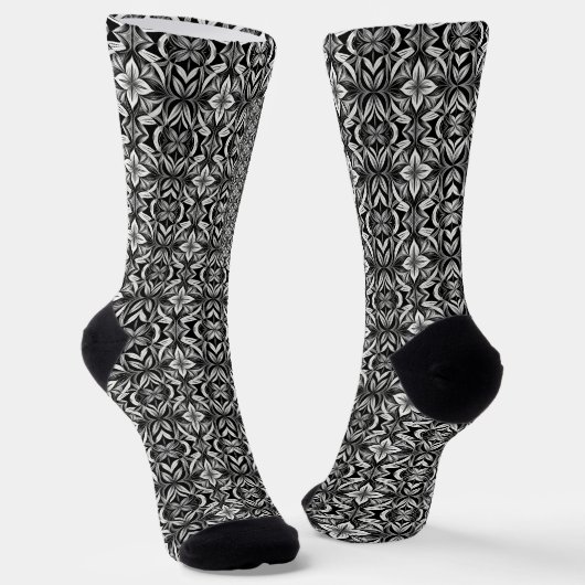 Luxe Deko Black & White Socken (Gewinkelt)