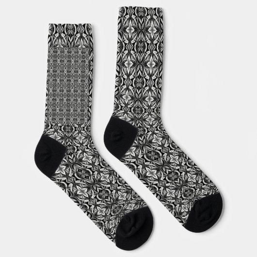 Luxe Deko Black & White Socken (Rechts)
