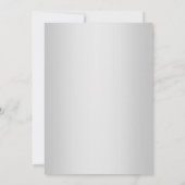 Luxe Diamond Liebe Dove Wedding Einladung (Rückseite)