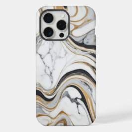 Luxe Elegance Gebürstete Marmortextur Druck iPhone 15 Pro Max Hülle