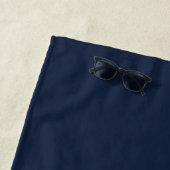 Luxe Elegance Navy Blue | Minister und Hochzeitsta Strandtuch (Beispiel)