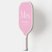 Luxe Elegance Pink | Mrs. Wedding Date Pickleball Schläger (Links)
