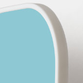 Luxe Elegance Robin Egg Blue | Mrs. Wedding Date Pickleball Schläger (Linke Seite)