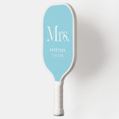 Luxe Elegance Robin Egg Blue | Mrs. Wedding Date Pickleball Schläger (Links)