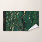 LUXE EMERALD GREEN MARBLE CUSTOM TOWEL SET (Handtuch)